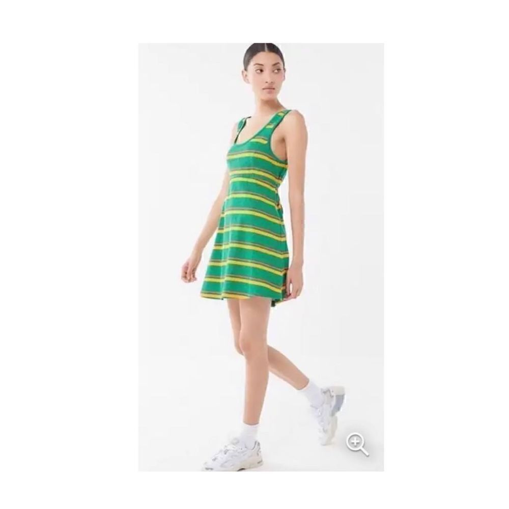 Urban outfitters Johnson tie back mini tank striped skater dress small